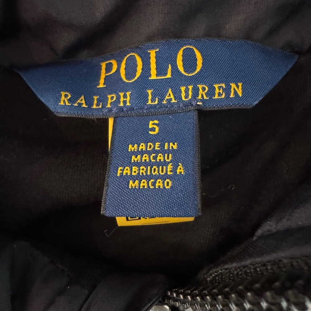 Polo Ralph Lauren Kids Black & White Fair Isle Patterned Fleece Pullover Size 5 - Picture 9 of 10